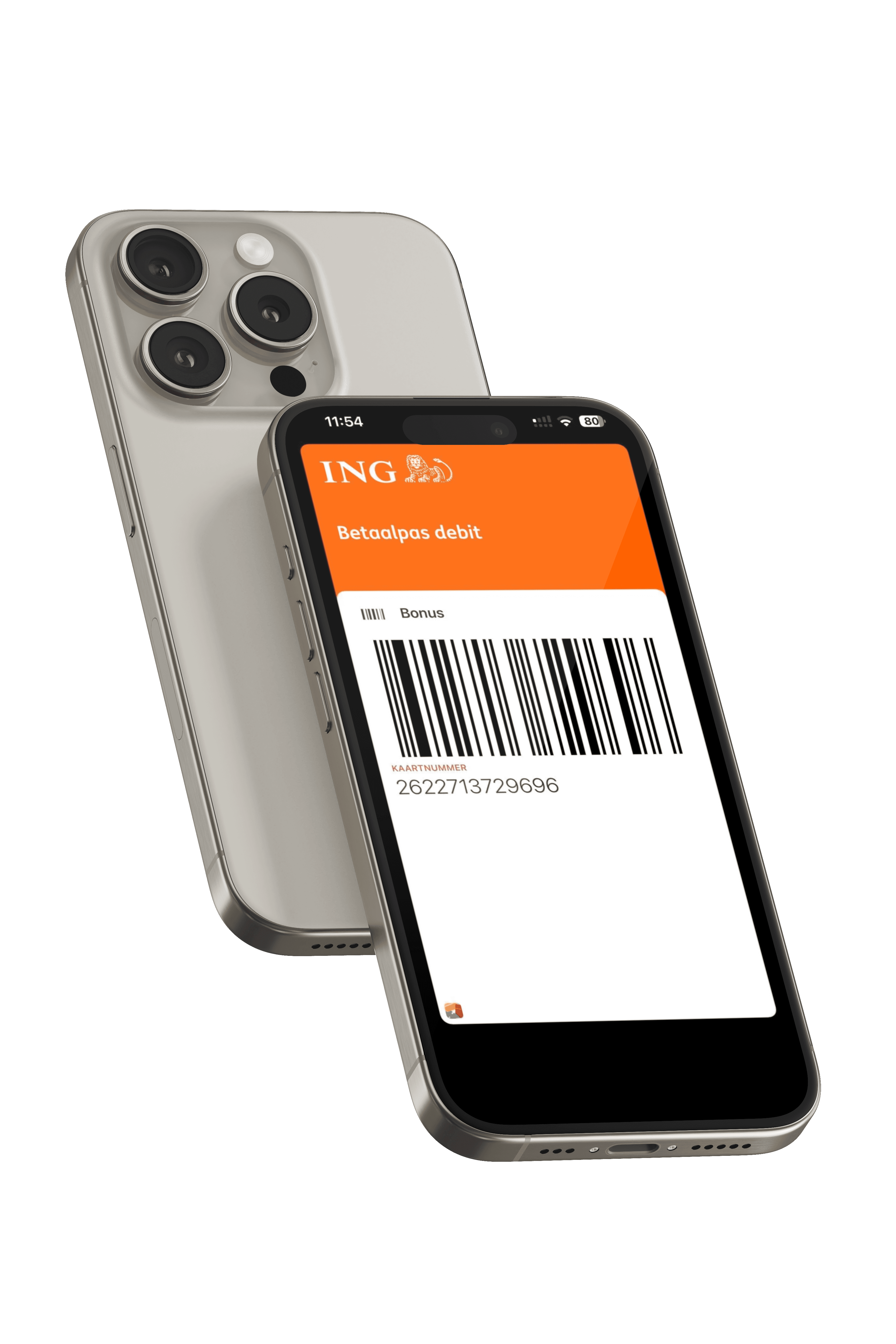 Two iPhones showing Apple Wallet passes